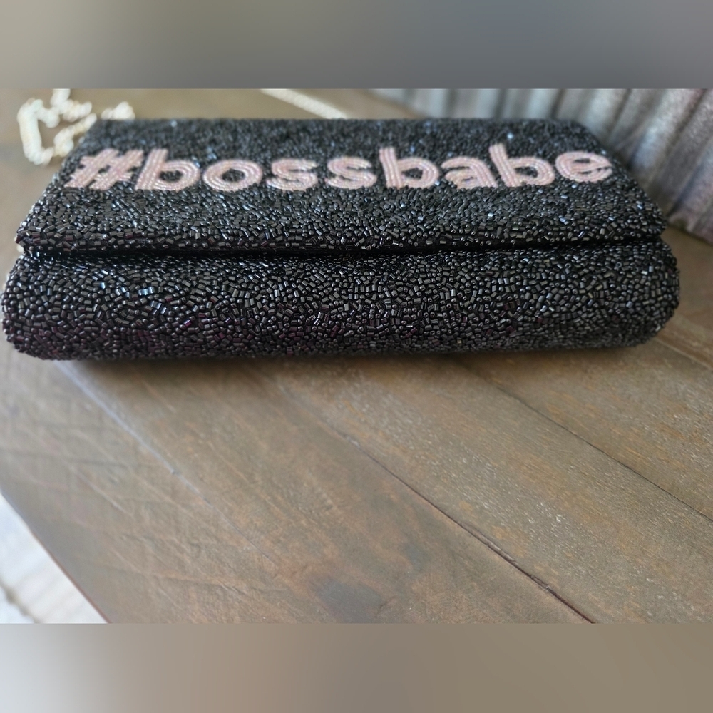 Islands To East Side Beaded #Bossbabe Crossbody/Clutch - Picture 8 of 12